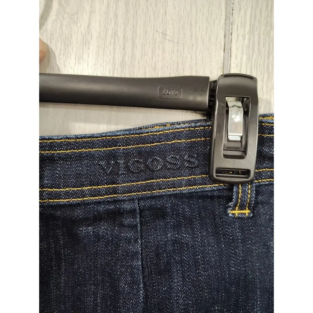 Women's Button Front Denim Vigoss The James Skirt Size 29 Festival Shortie Club
